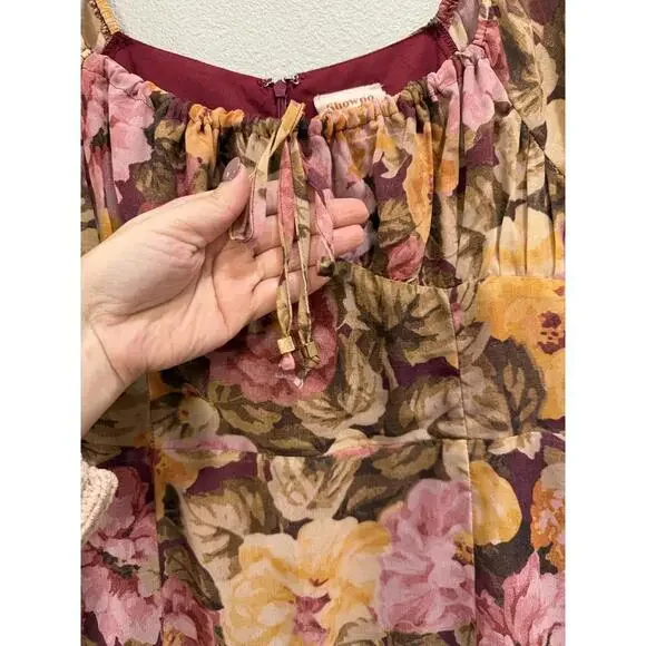 Showpo Jasalina Midi Dress Puff Sleeve Dress, Women's 12 - Picture 4 of 9